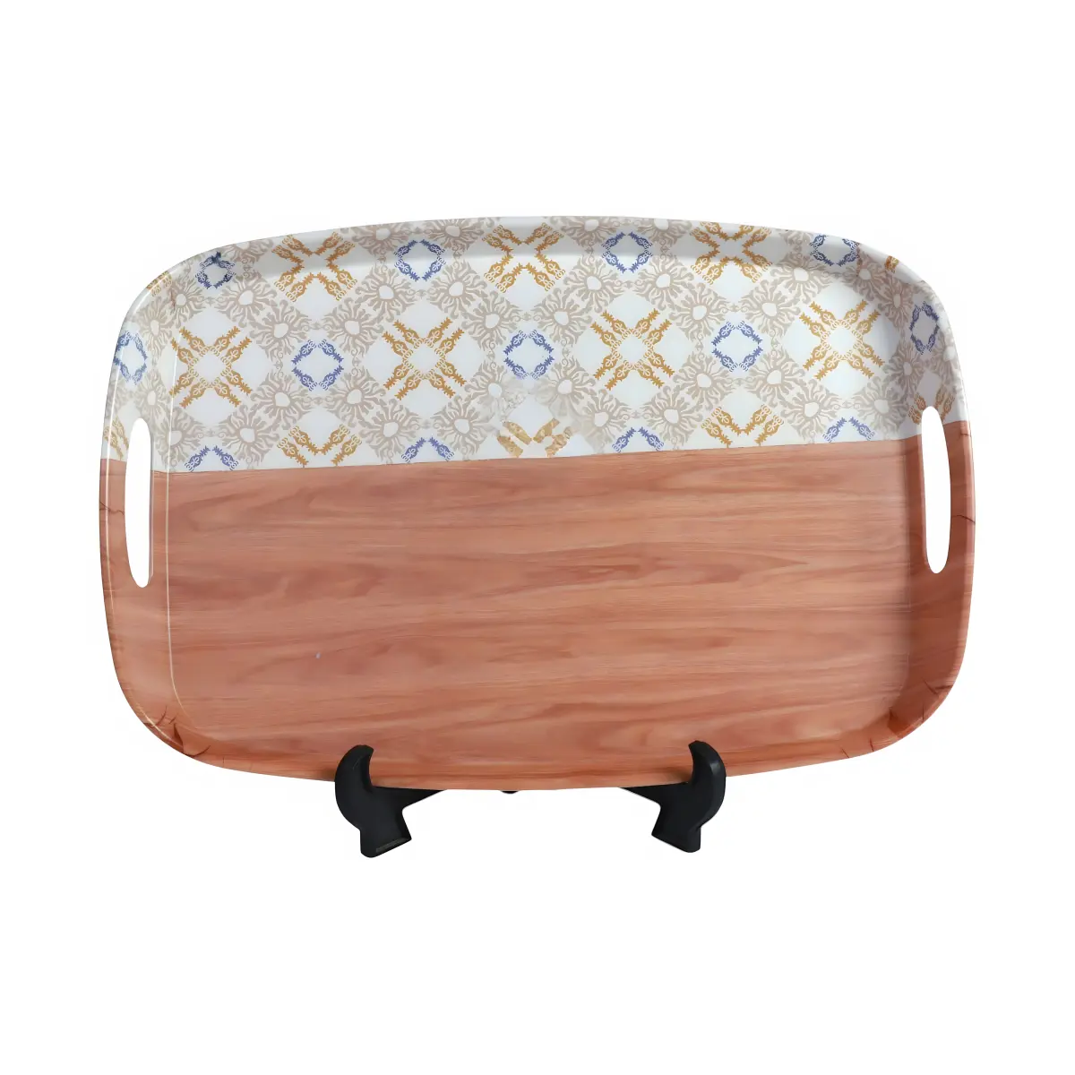 AHI 49-1 Wooden Melamine Tray with Handle M1