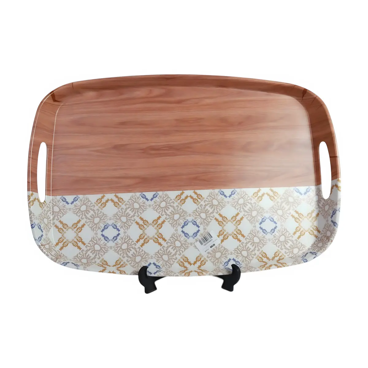 AHI 49-3 Wooden handle melamine tray (M3)
