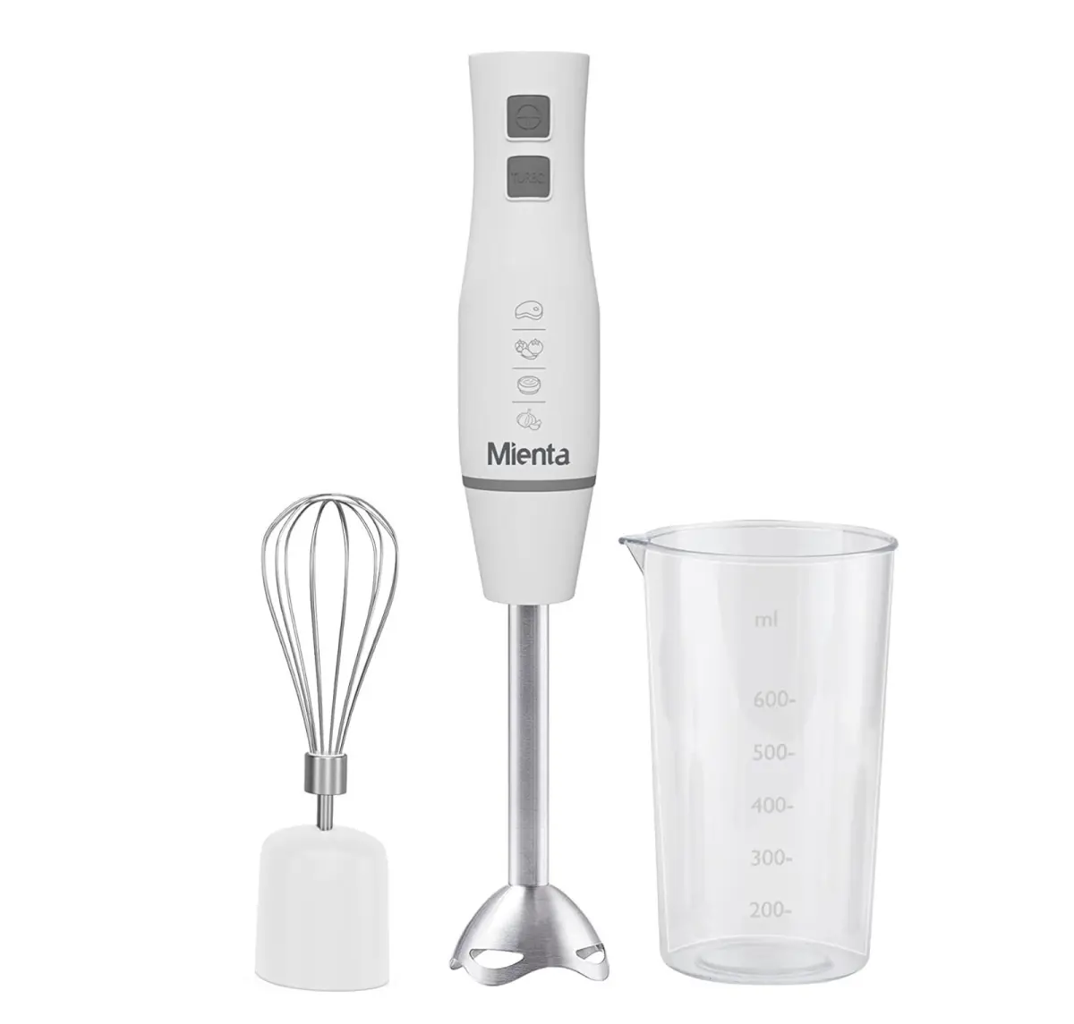 Mianta 4-in-1 Hand Blender Set, 450W – White