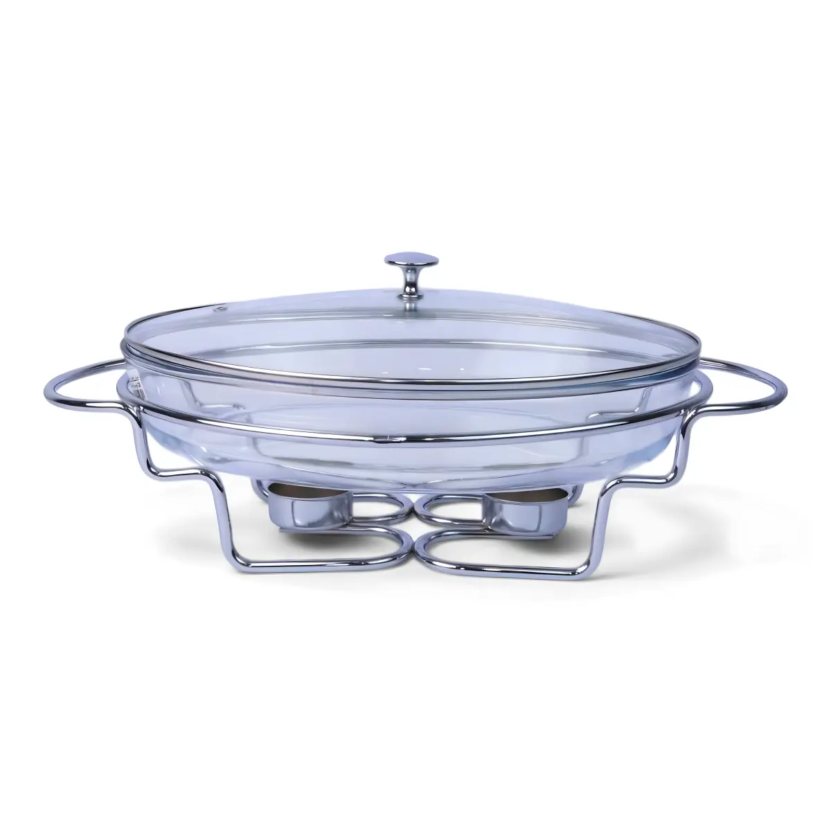 XZ300 3-Liter Oval Dish with Lid and Warming Stand