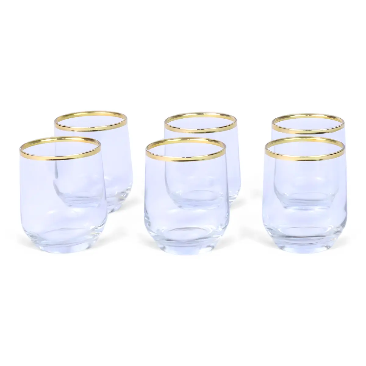 Gold-rimmed Soda/Tea Glass