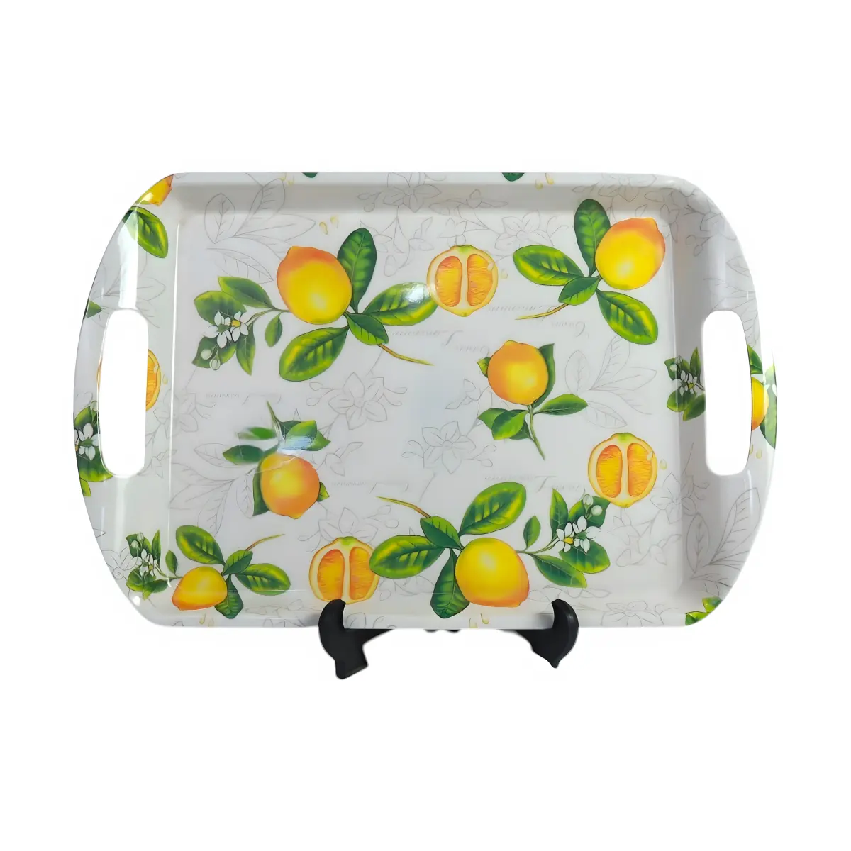 AHI 49-28 Medium open-handled melamine tray