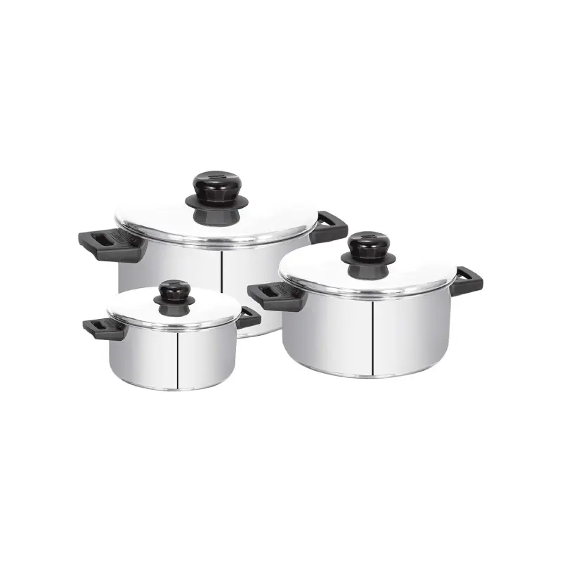 El-Dahhan "Emperor" Pot Set with Bakelite Handles (3-Piece)