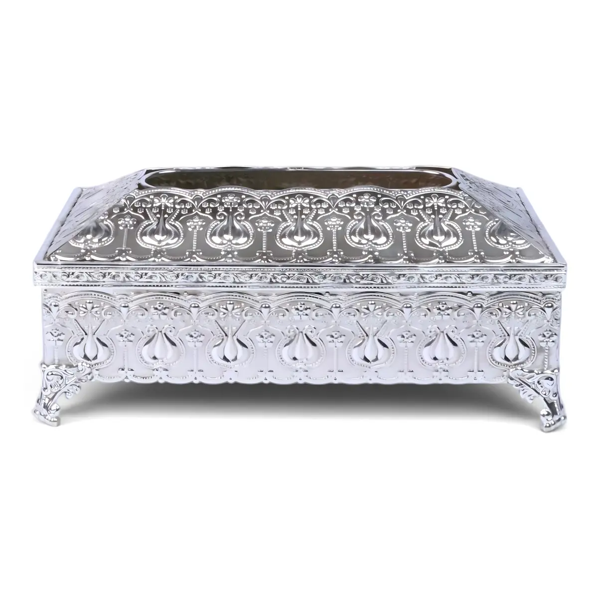 1717 Silver Tissue Box (M331)