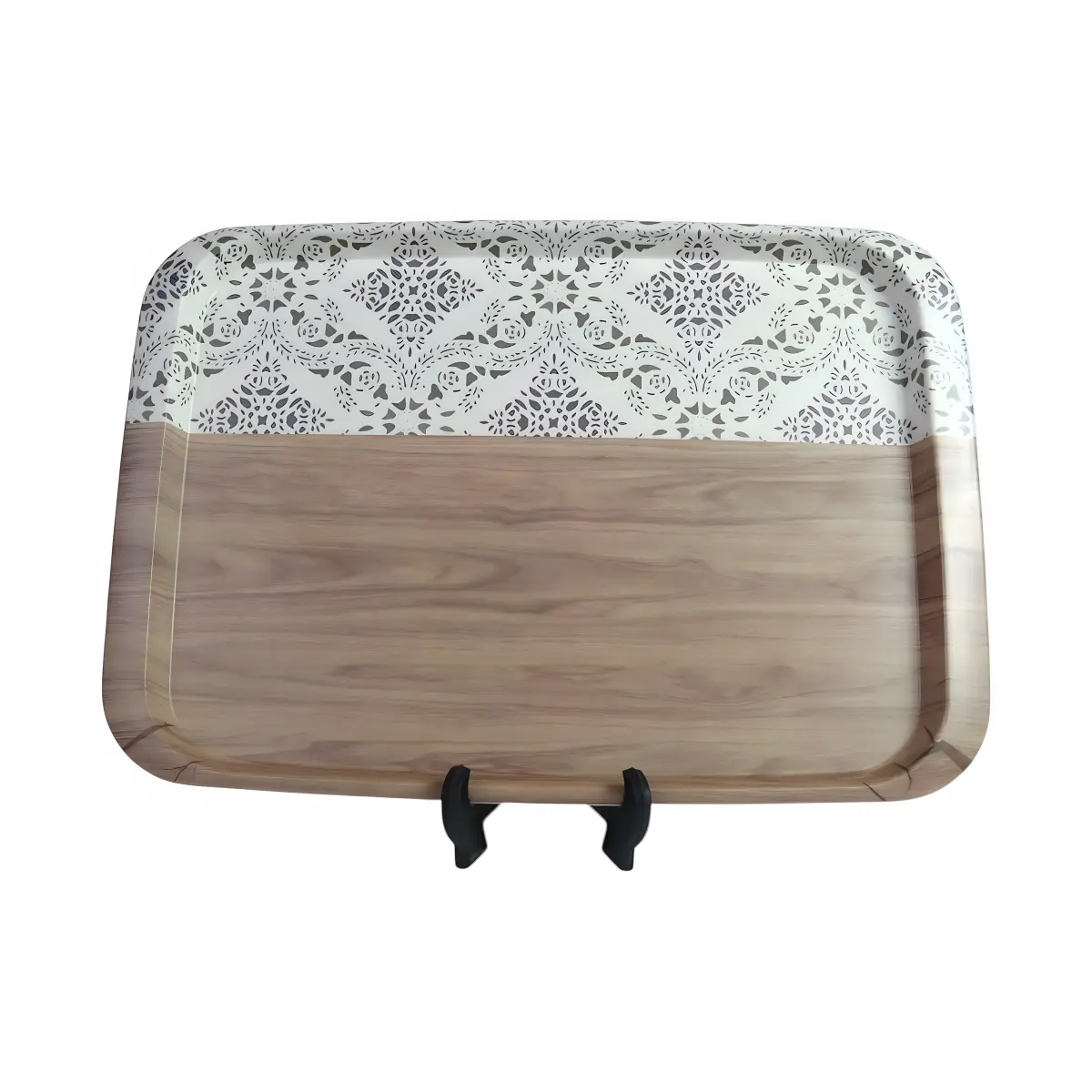 AHI 49-12 Wooden Melamine Tray with Border M2