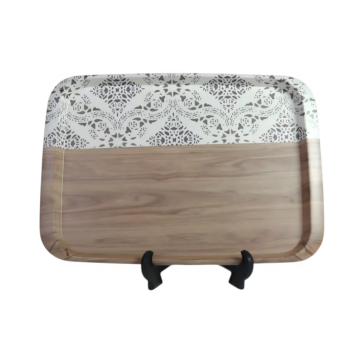 AHI 49-11 Wooden Melamine Tray with Border M1