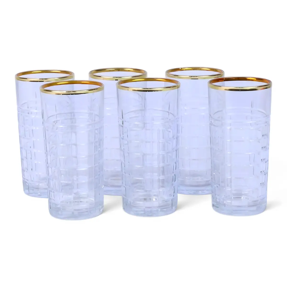 440 Gold-rimmed set (tall tumblers), 6-piece