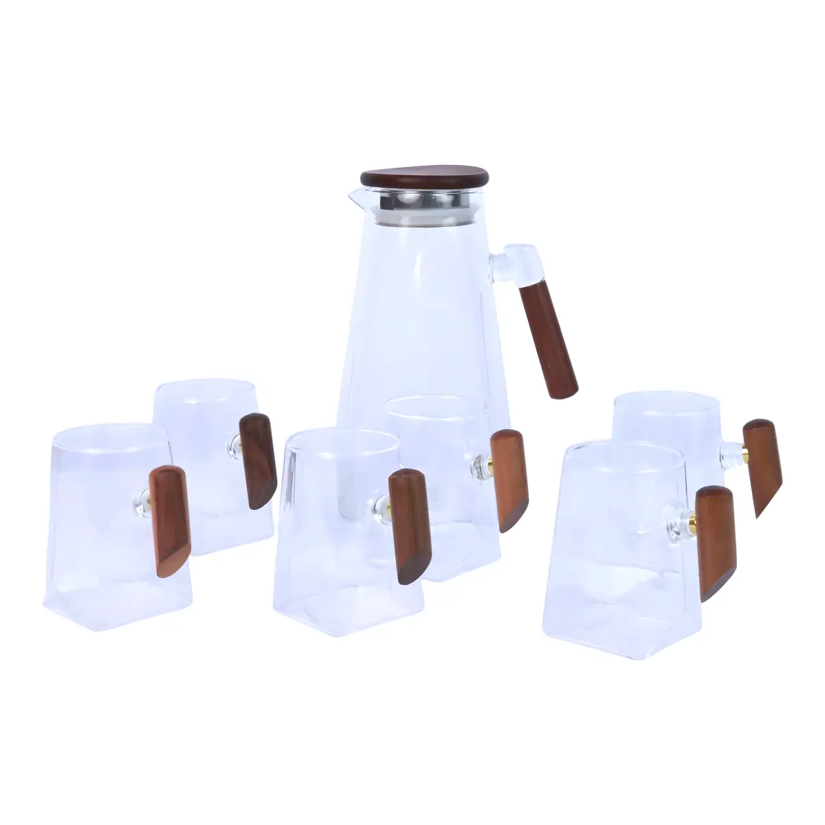 AHI 1-40 Glass Sherbet Set (7 pieces)