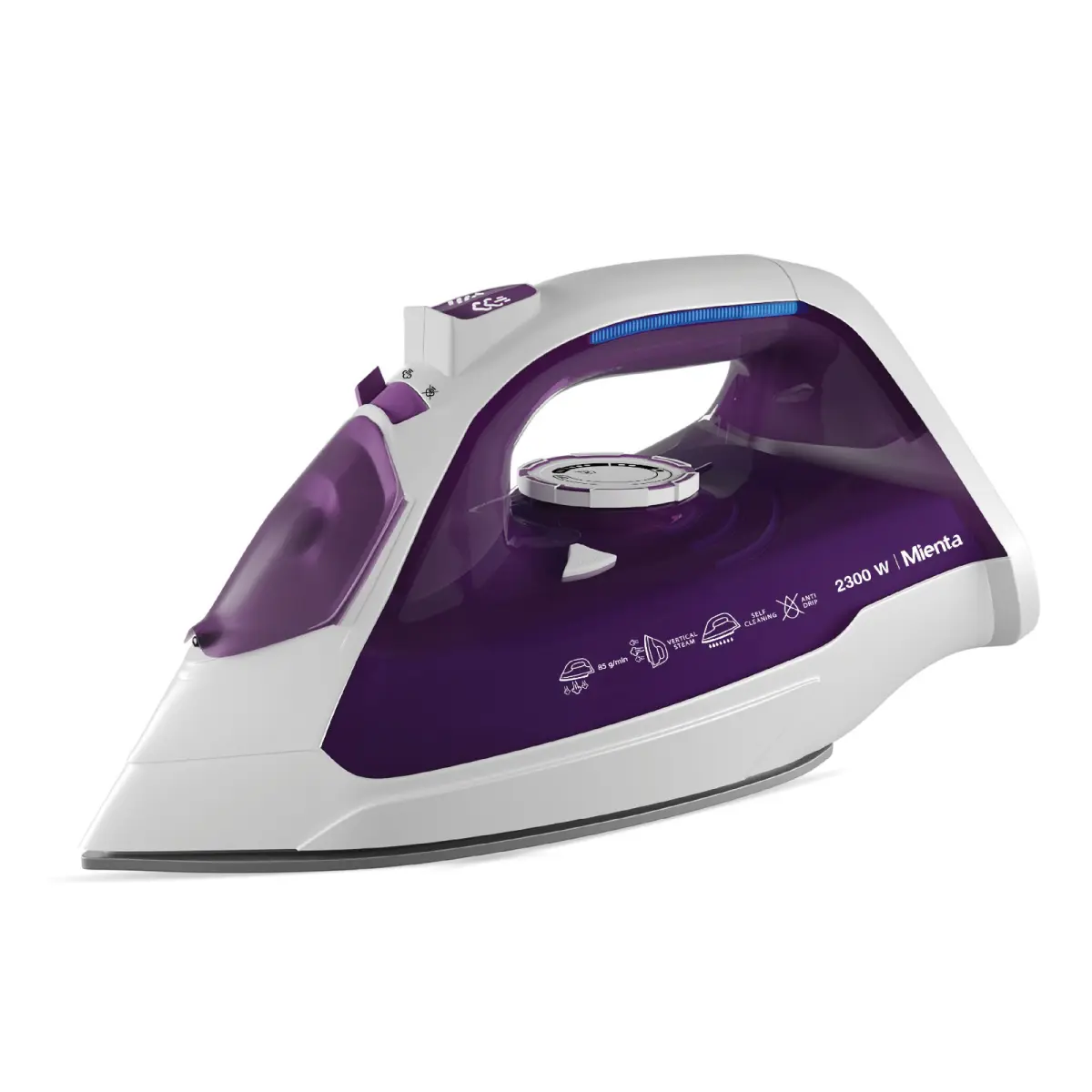 Mianta Steam Iron, 2300 Watts, Purple/White (SI181540C)