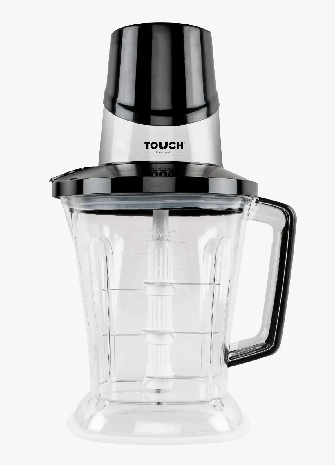 40551B Meat Chopper, 2L (includes garlic peeler), Black