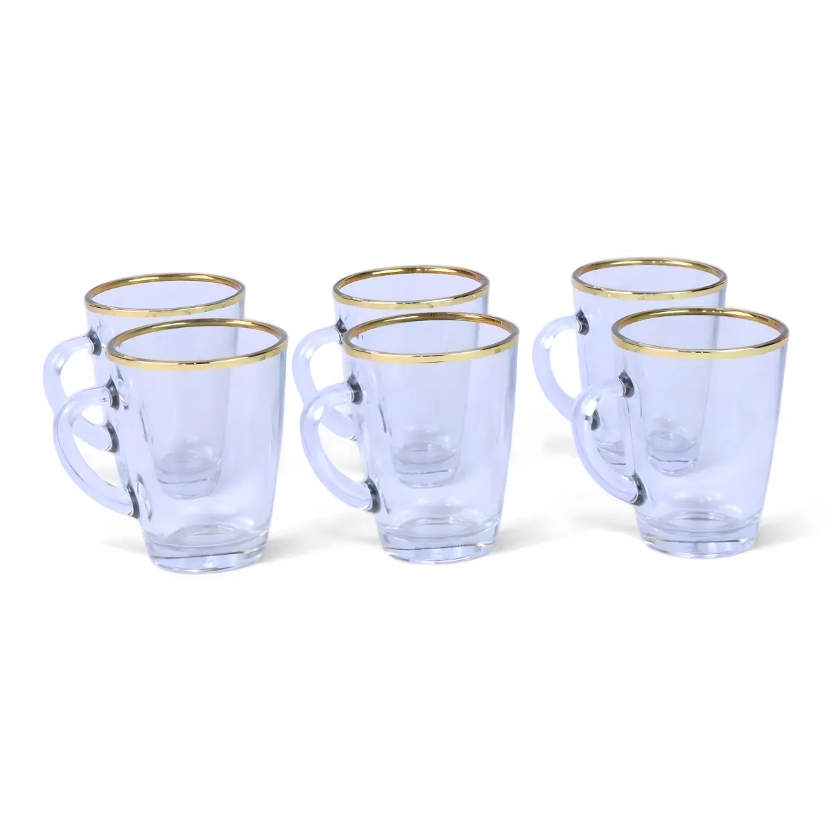 Vega Mug Set 412 Gold-rimmed, 6-piece set