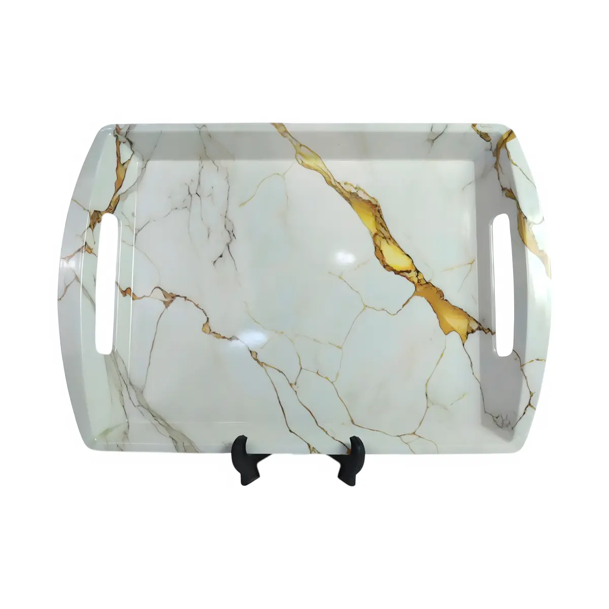 AHI 49-7 Large handle marble melamine tray